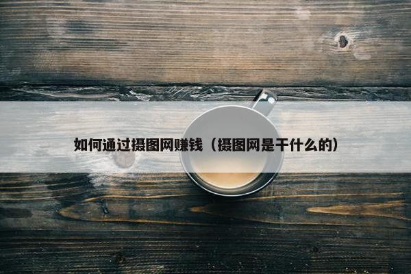 如何通过摄图网赚钱（摄图网是干什么的）