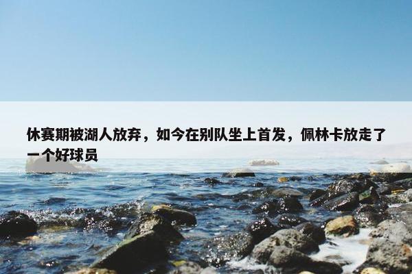 休赛期被湖人放弃，如今在别队坐上首发，佩林卡放走了一个好球员